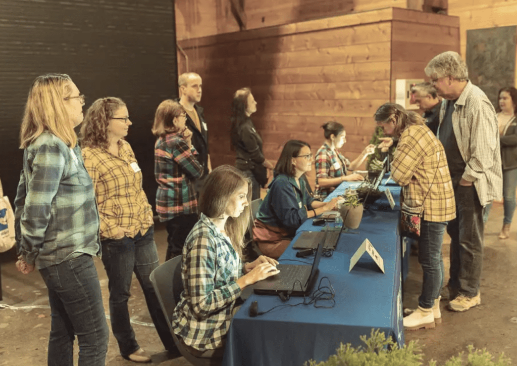 Oregon Wild volunteers at an event